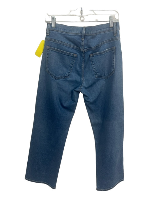 Khaite Size 28 Med Wash Cotton Denim Whiskering Straight High Rise Jeans Med Wash / 28