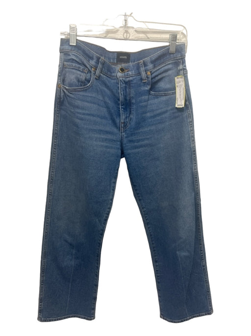 Khaite Size 28 Med Wash Cotton Denim Whiskering Straight High Rise Jeans Med Wash / 28