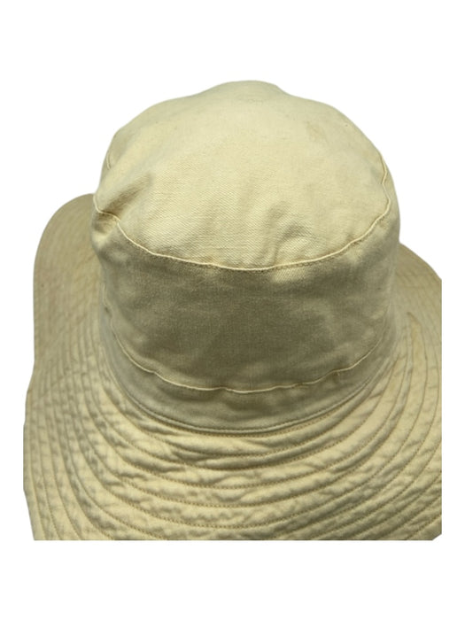 RAHI Beige Cotton Wide Brim Sun Hat Hat Beige / One Size