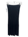 Babaton Size S Black Viscose & Nylon Blend Ribbed Maxi Elastic Waist Skirt Black / S