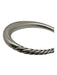 David Yurman Silver 925 Sterling Cable Twist Hinge clasp Bangle Oval Bracelet Silver