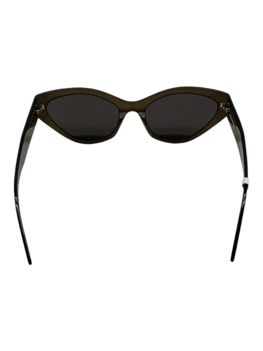 Balenciaga Dark Gray Acetate Cat Eye Gray Lens Sunglasses Dark Gray