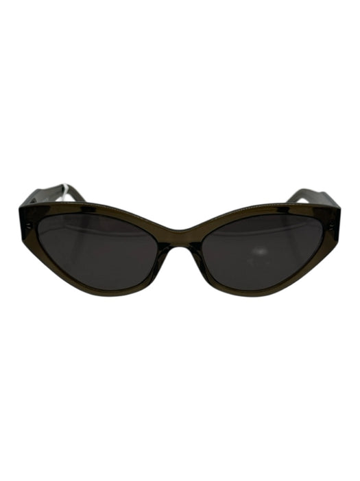 Balenciaga Dark Gray Acetate Cat Eye Gray Lens Sunglasses Dark Gray