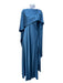 Simkhai Size 2 Blue Acetate Blend Satin Drape Capelet Bias Cut Gown Blue / 2