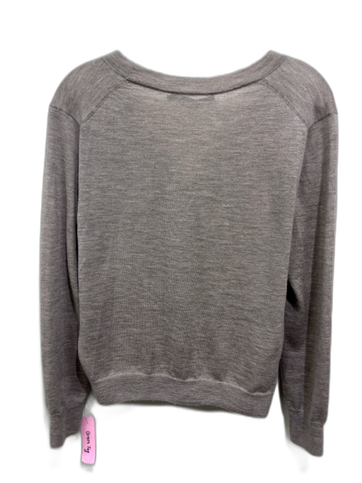 Jenni Kayne Size XS Oatmeal Beige Cashmere Button Down V Neck Cardigan Oatmeal Beige / XS