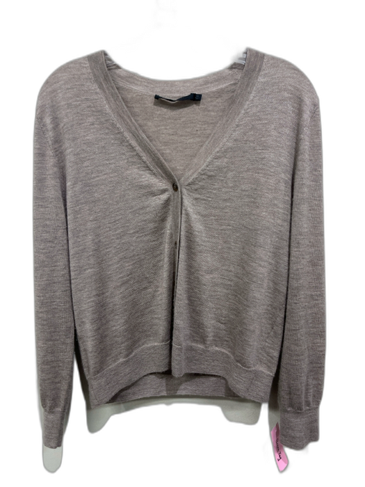 Jenni Kayne Size XS Oatmeal Beige Cashmere Button Down V Neck Cardigan Oatmeal Beige / XS