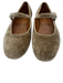 Le Monde Shoe Size 40 Taupe Leather Lined Velvet Square Toe Mary Jane Flats Taupe / 40