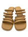 Mercedes Castillo Shoe Size 9 Tan Leather Strappy Open Toe Mule Pump Sandals Tan / 9