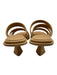 Mercedes Castillo Shoe Size 9 Tan Leather Strappy Open Toe Mule Pump Sandals Tan / 9