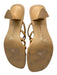 Mercedes Castillo Shoe Size 9 Tan Leather Strappy Open Toe Mule Pump Sandals Tan / 9