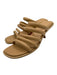 Mercedes Castillo Shoe Size 9 Tan Leather Strappy Open Toe Mule Pump Sandals Tan / 9