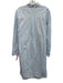 Forte Forte Size One Size Baby Blue Cotton Long Sleeve Button Up & Collar Dress Baby Blue / One Size