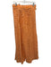 Coniglio Palm Beach Size One Size Orange & White Cotton High Rise Checked Pants Orange & White / One Size