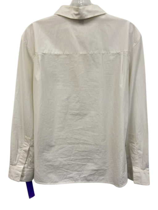 Louis Vuitton Size S / 38 Ivory White Long Sleeve Embroidered Logo Top Ivory White / S / 38