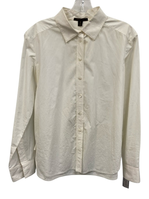 Louis Vuitton Size S / 38 Ivory White Long Sleeve Embroidered Logo Top Ivory White / S / 38