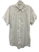 Transit Par Such Size 2 White Cotton Blend Button Down Short Sleeve Tunic Top White / 2