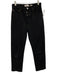 RE/DONE Size 26 Black Cotton Raw Hem Button Fly Mid Rise Straight Leg Jeans Black / 26
