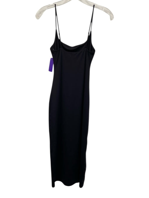 Aritzia Size S Black Nylon Blend bodycon Spaghetti Strap Maxi Dress Black / S