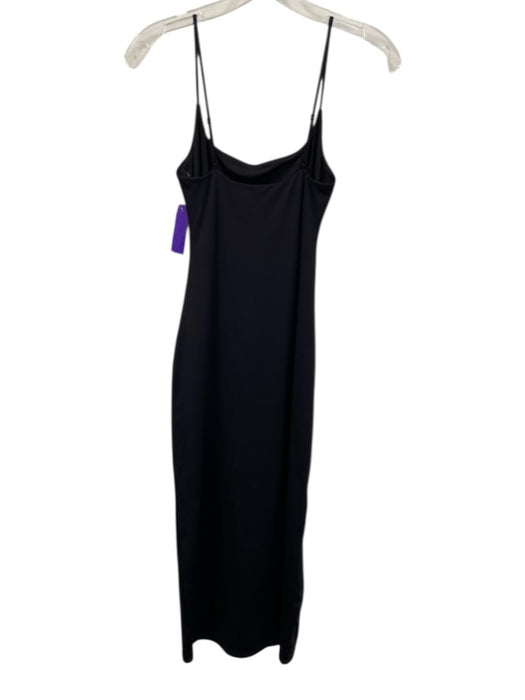 Aritzia Size S Black Nylon Blend bodycon Spaghetti Strap Maxi Dress Black / S