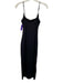 Aritzia Size S Black Nylon Blend bodycon Spaghetti Strap Maxi Dress Black / S
