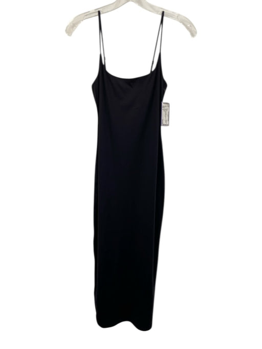 Aritzia Size S Black Nylon Blend bodycon Spaghetti Strap Maxi Dress Black / S