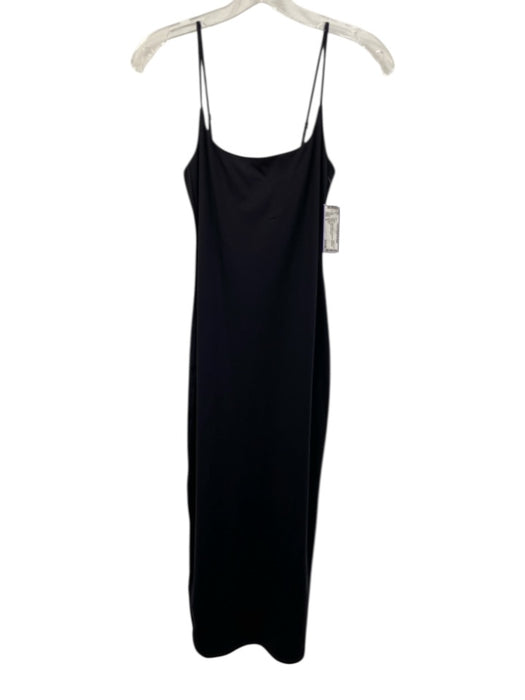 Aritzia Size S Black Nylon Blend bodycon Spaghetti Strap Maxi Dress Black / S