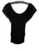 Gucci Size S Black Knit Pleated Off Shoulder Top Black / S