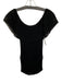 Gucci Size S Black Knit Pleated Off Shoulder Top Black / S