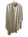 Ten Aritzia Size S Ivory White Acetate Blend Satin Mock Neck Mini Dress Ivory White / S