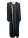 Jonquil by Diane Samandi Size M Black Polyester Chiffon Lace Trim rosette Robe Black / M