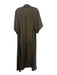 Flannel Size 2 Brown Silk Chiffon Button Down pintucked pockets Maxi Dress Brown / 2