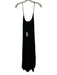 9seed Size One Size Black Linen Criss Cross Straps Maxi Dress Black / One Size