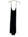 9seed Size One Size Black Linen Criss Cross Straps Maxi Dress Black / One Size