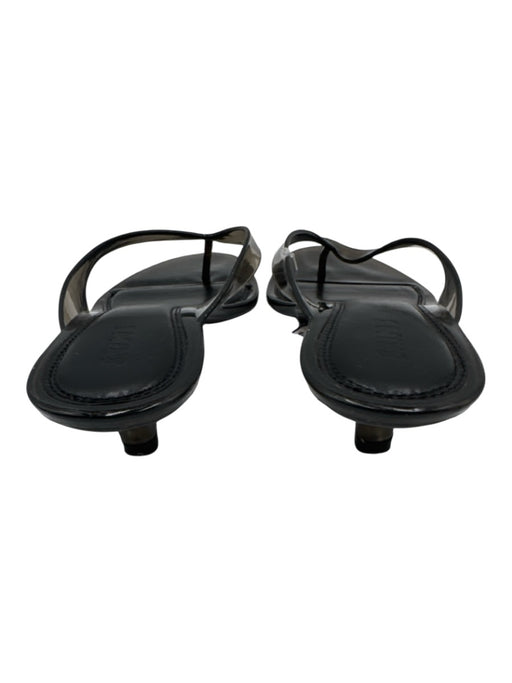 SKIMS Shoe Size 41 Black Rubber Translucent Thong Kitten Heel Sandals Black / 41