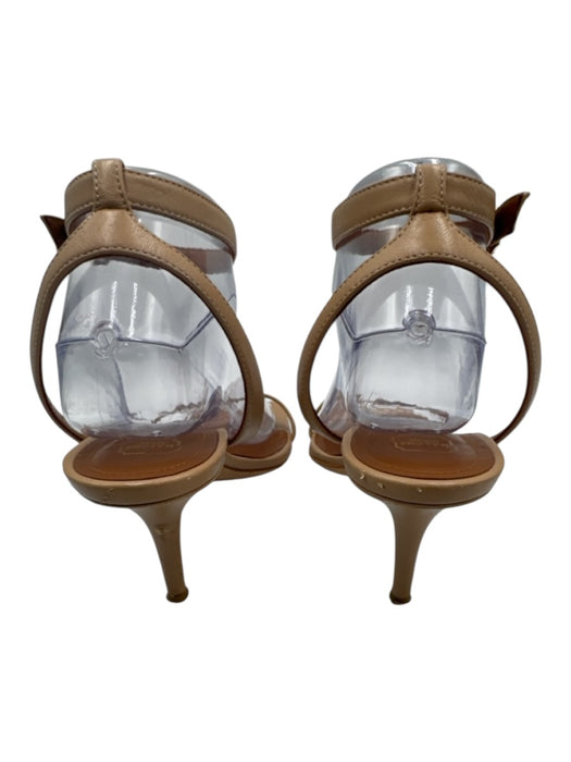 Malone Souliers Shoe Size 39.5 Tan Brown Leather Ankle Strap Square Toe Sandals Tan Brown / 39.5