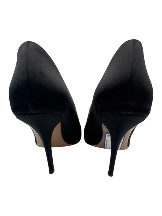 Paris Texas Shoe Size 41 Black Satin High Heel Pointed Toe Pumps Black / 41