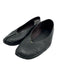 The Row Shoe Size 40 Black Leather Gold Tone Hardware Front Seam Flats Black / 40