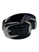 Aritzia Black & Silver Leather Buckle Belts Black & Silver / XS