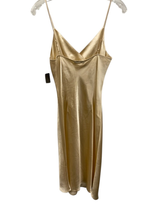 Kumi Kookoon Size S Light Beige Silk Sleeveless Below Knee Nightgown Dress Light Beige / S