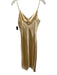 Kumi Kookoon Size S Light Beige Silk Sleeveless Below Knee Nightgown Dress Light Beige / S