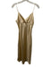 Kumi Kookoon Size S Light Beige Silk Sleeveless Below Knee Nightgown Dress Light Beige / S