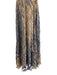 Pe De Chumbo Size Est S Beige & Slate BLue Viscose Woven Sleeveless V Neck Dress Beige & Slate BLue / Est S