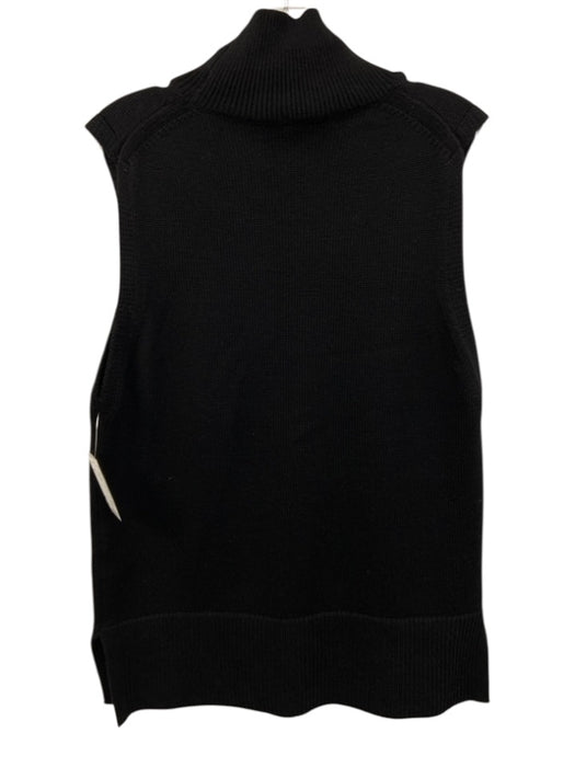 Babaton Size S Black Wool Mock Neck Knit Sleeveless Sweater Black / S