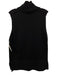 Babaton Size S Black Wool Mock Neck Knit Sleeveless Sweater Black / S