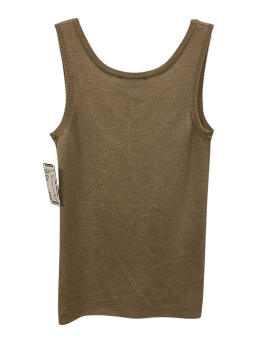 Prada Size Est S Beige Sleeveless Tank Knit Top Beige / Est S