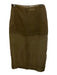 Frankie Shop Size M Gold Sheer Midi Back Zip Skirt Gold / M