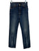 Khaite Size 25 Medium Wash Cotton High Rise Zip Fly Wide Straight Jeans Medium Wash / 25