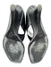 Khaite Shoe Size 40 Black Leather Thong Strap Square Toe Open Toe Sandals Black / 40