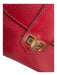 Henri Bendel Red Pebbled Leather 2 Handles Zip Close Gold Hardware Bag Red / M