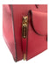 Henri Bendel Red Pebbled Leather 2 Handles Zip Close Gold Hardware Bag Red / M